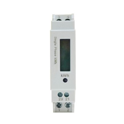 दीन रेल kwh मीटर एकल चरण